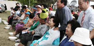 단체 세족식 사진